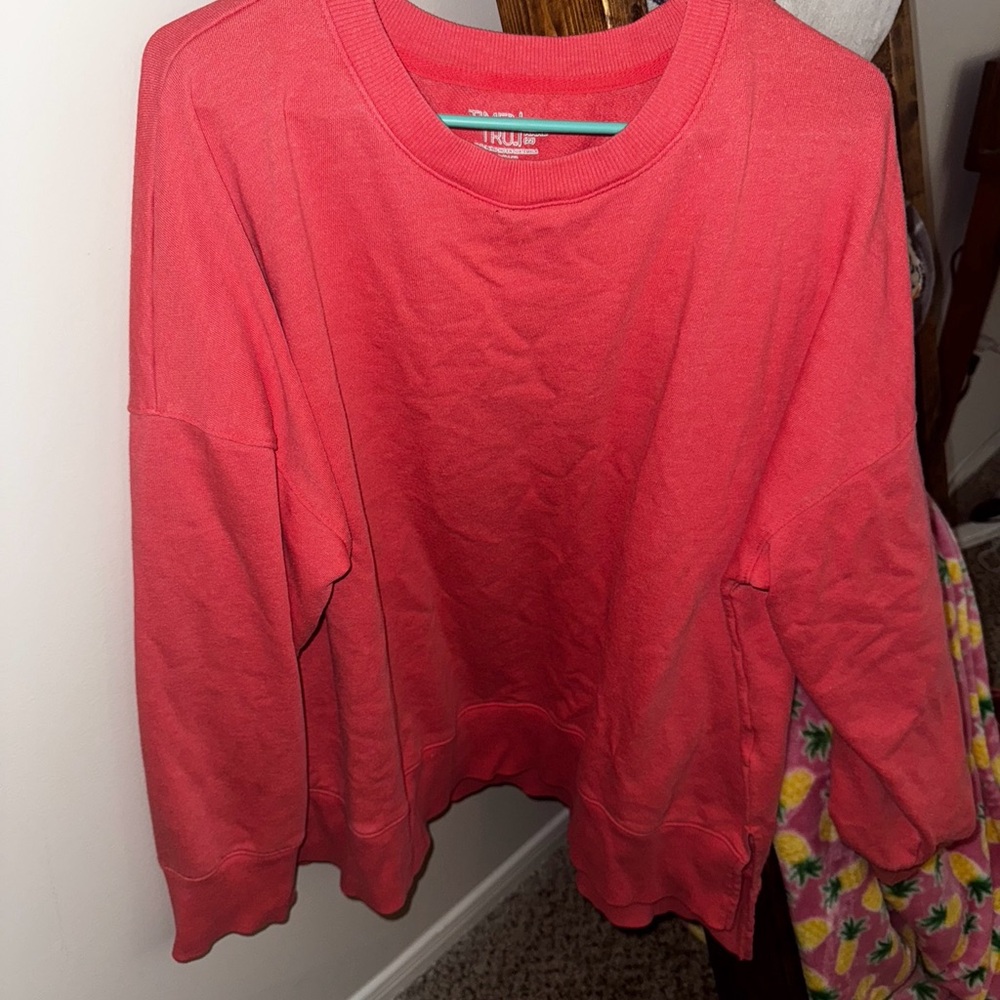 Red Pullover Sweatshirt